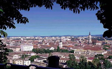 panorama view over Cluj