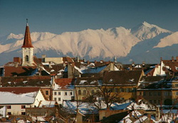 panorama view over Sibiu